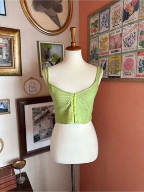 Urban Outfitters Estella Textured Corset Tank